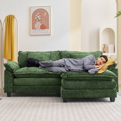 Canapé modulaire avec repose-pieds de 86 po Arale