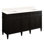 Elmdale 60" Freestanding Mahogany Double Vanity Rectangular Undermount Sink - Single Faucet Holes