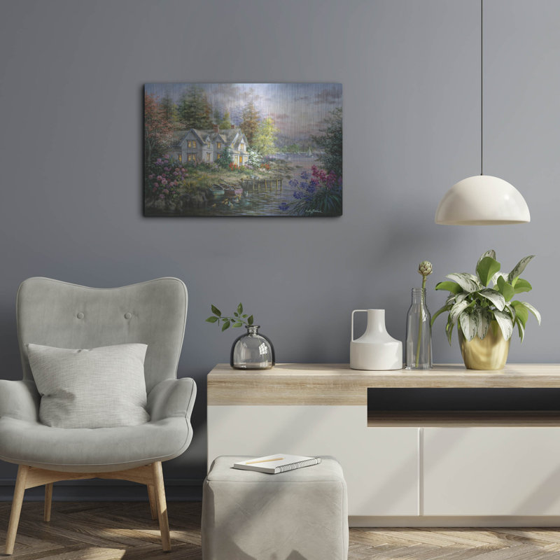 Luxe Metal Art'Bay's Landing' by Nicky Boehme, 16" H x 24" W