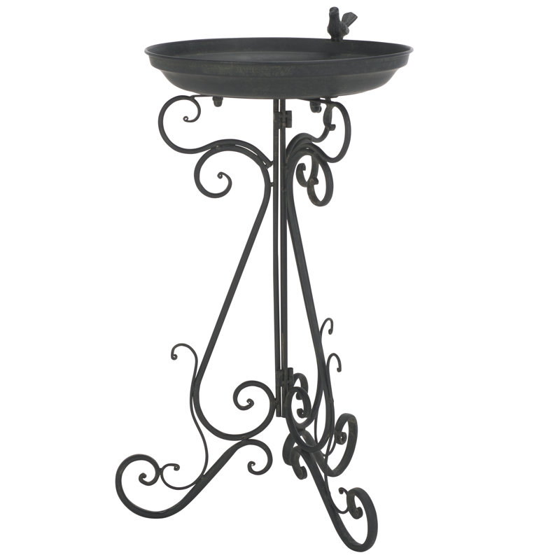 Ashlan Bird Bath, Black