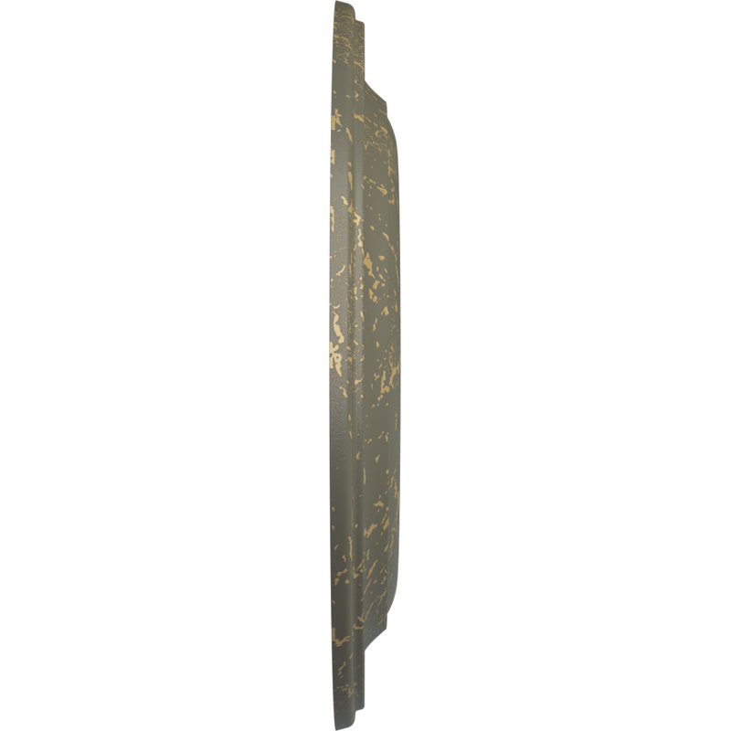 Médaillon de plafond Endobeat Niobe, DO 18 po x P 1 1/2 po (pour auvents jusqu'à 8 5/8 po), finition craquelée d'hamamélis peinte à la main