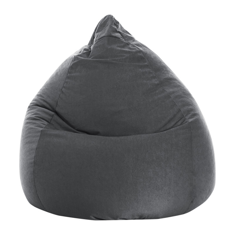 Breeze Microfiber Bean Bag Shell, Gray Polyester