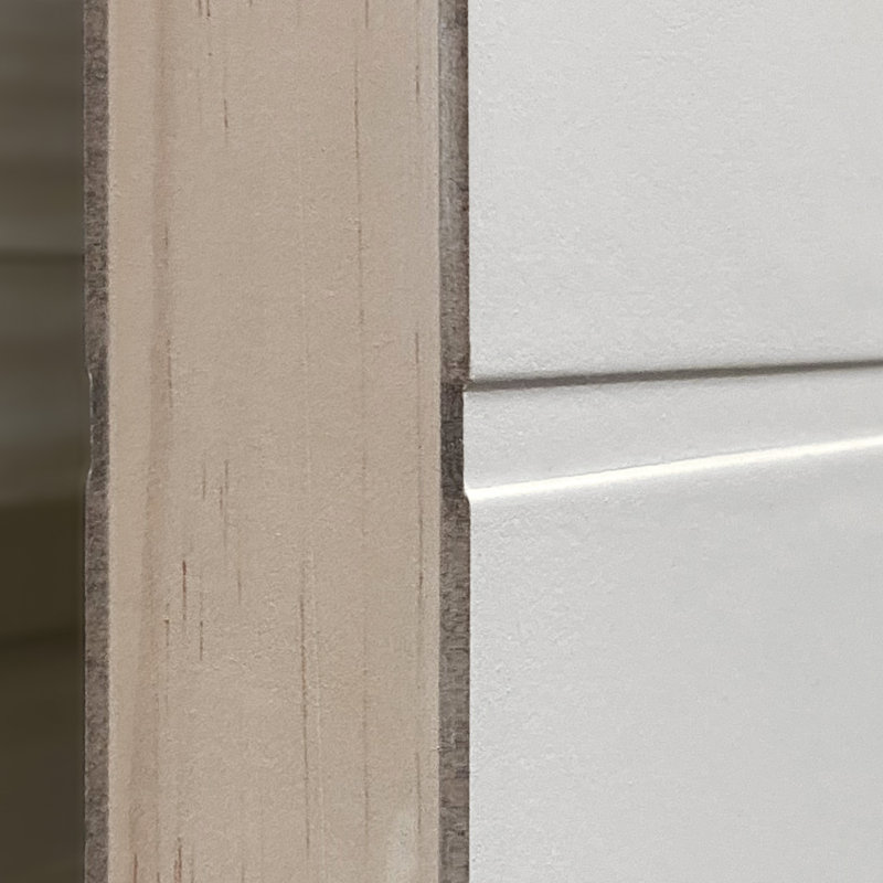 4 Line Horizontal Fire Internal Door Primed, 198.1cm H x 68.6cm W x 4.4cm D