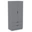 2 Door 2 Drawer Wardrobe Modern Bedroom Storage Solution for Clothes and Accessories-1718864542