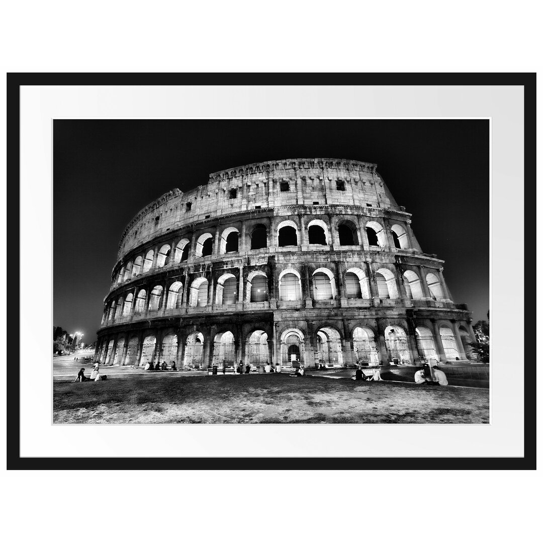 Gerahmtes Poster Colosseum in Rom Italien Italien