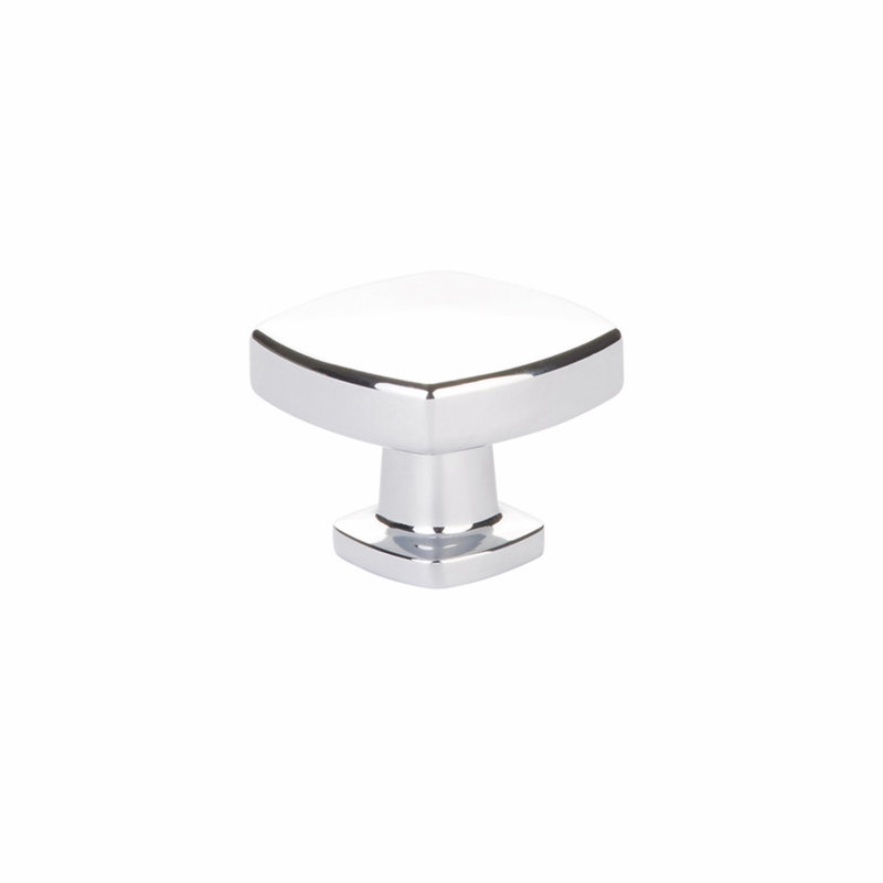 Kenter Square Knob, Polished Chrome