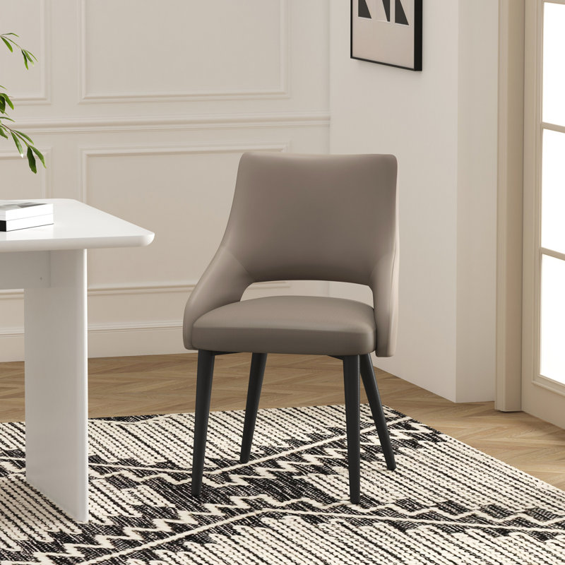Chaise en métal Tremont, Taupe