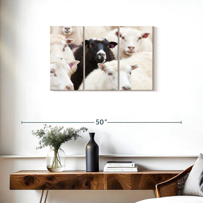 Brampt Standout Black Sheep, 20" H x 33" W
