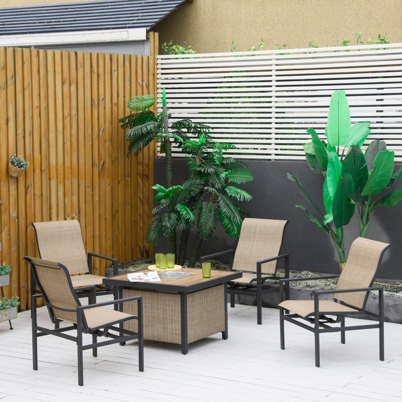 Square 4 - Person 35.5'' Long Dining Set
