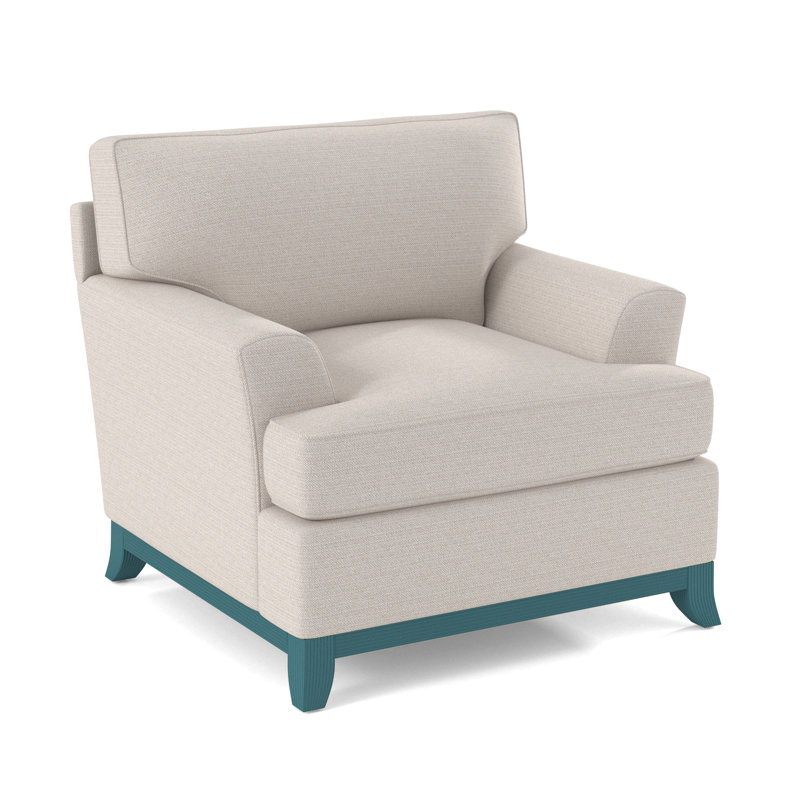 Oaks Way Armchair, White Textured Performance; 0865-91, Willow