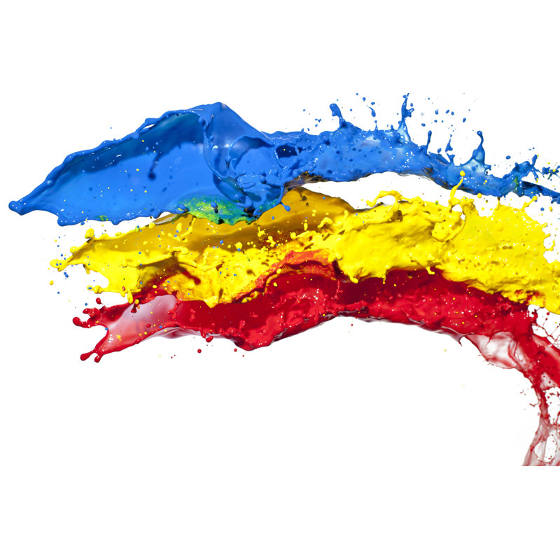 Une image rouge, bleue et jaune par Portishead1, H 20 po x l 30 po
