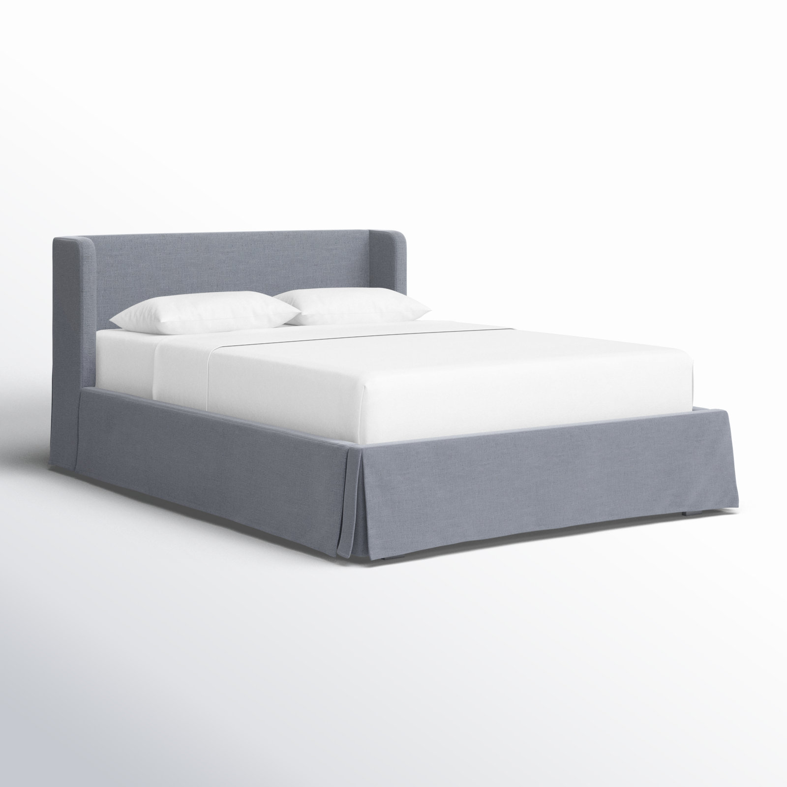 Caliban Storage Platform Bed, Queen, Gray