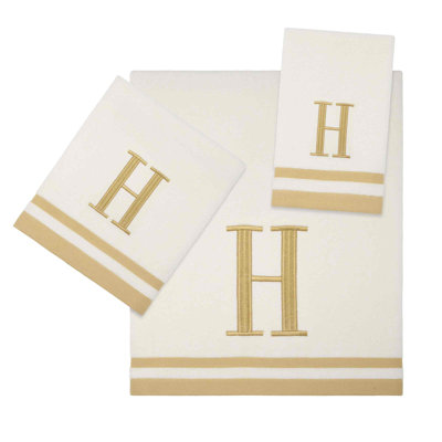 IVR/GLD Monogram Towel Set