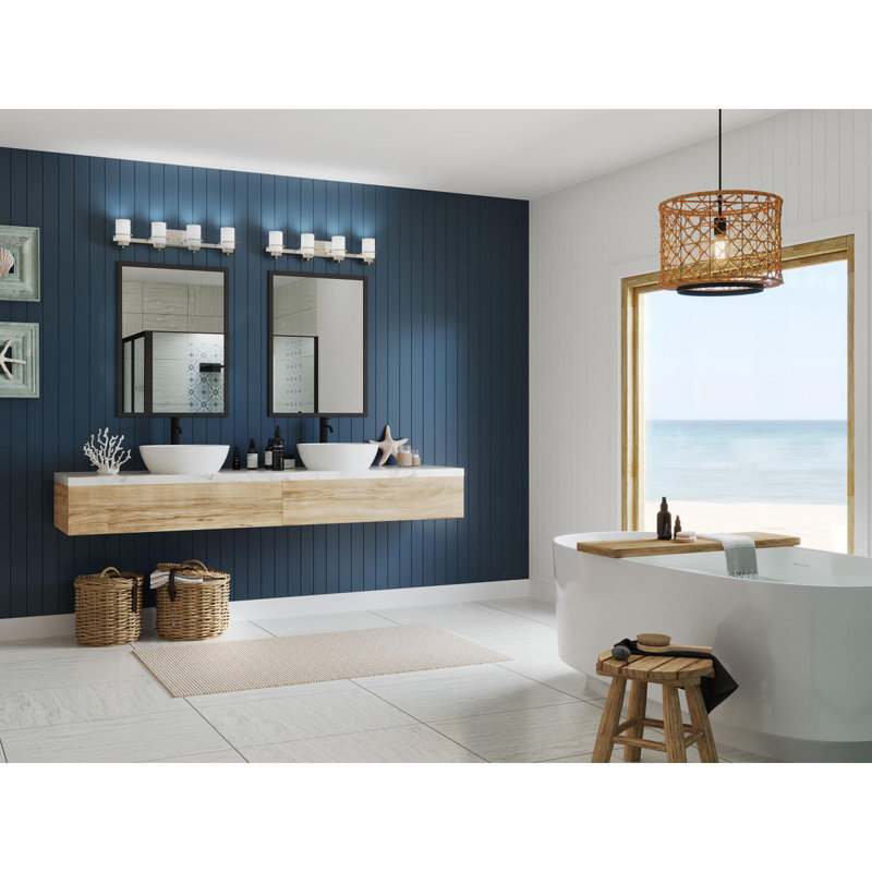 Battice 4 - Light Dimmable Vanity Light, Brushed Nickel