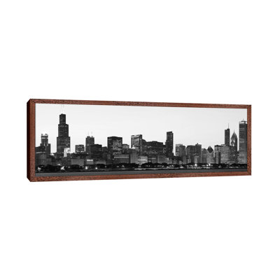 Unknown Artist 1 Piece Floater Frame Panoramic Wall Art on Canvas