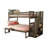 Huneycutt Bunk Bed With Tray In Dark Gray, Mattresses Not Included-1574339221-1574339222