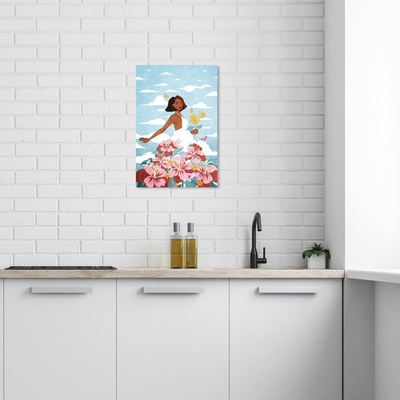 Danse avec les fleurs, H 24 po x l 16 po x P 0,8 po