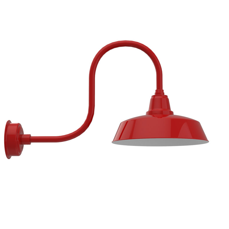 Vandervliet LED Wall Light, 9" H x 16" W x 17" D, Cherry Red