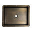 Lavabo de salle de bain rectangulaire encastré en acier inoxydable-66131936