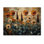 Dreamy Autumn Field of Trestle Flowers - Décoration murale en bois de chardon - sur bois de pin naturel