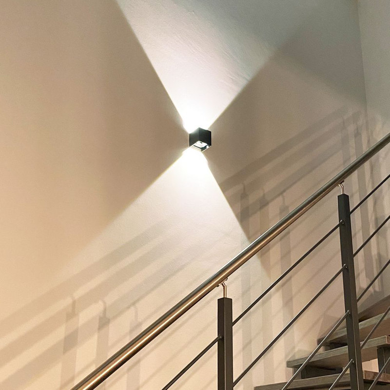Ixa IP20 high power LED wall light, Stainless Steel