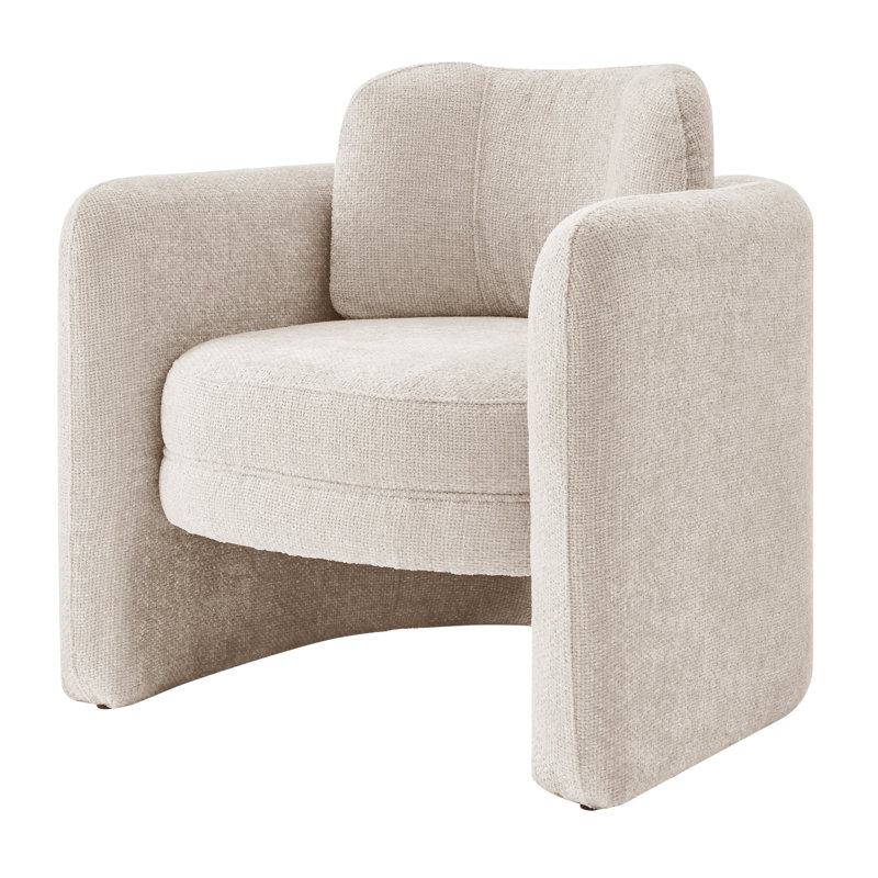Cristie Upholstered Armchair, Grenada Cream Fabric