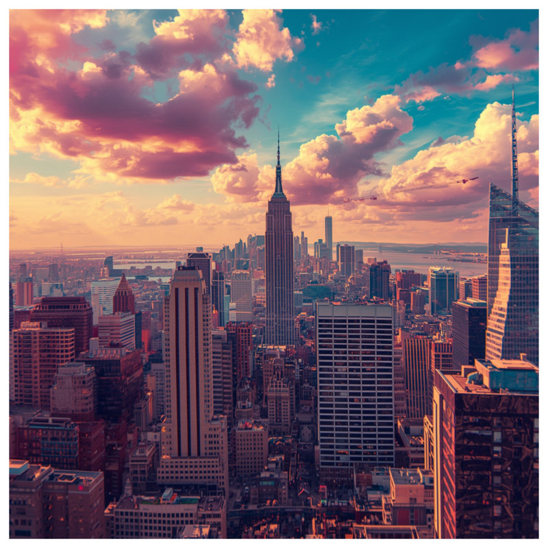 Housses de couette New York City Skyline, Lit simple