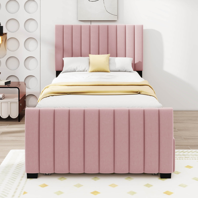 Twin Size Vlera Bed, Pink