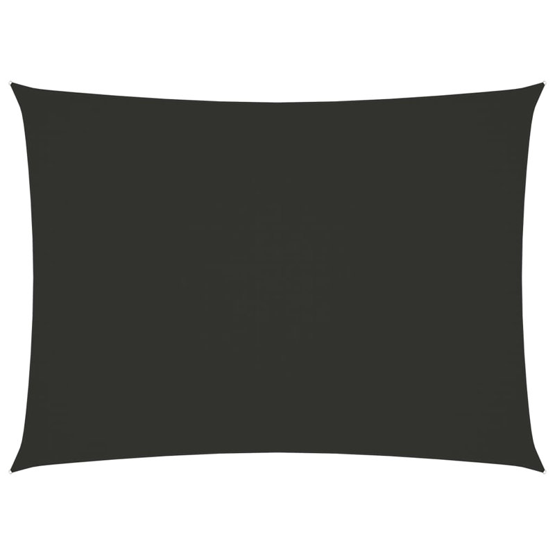 Anjay A6/*4m x 6m Rectangular Shade Sail, Anthracite