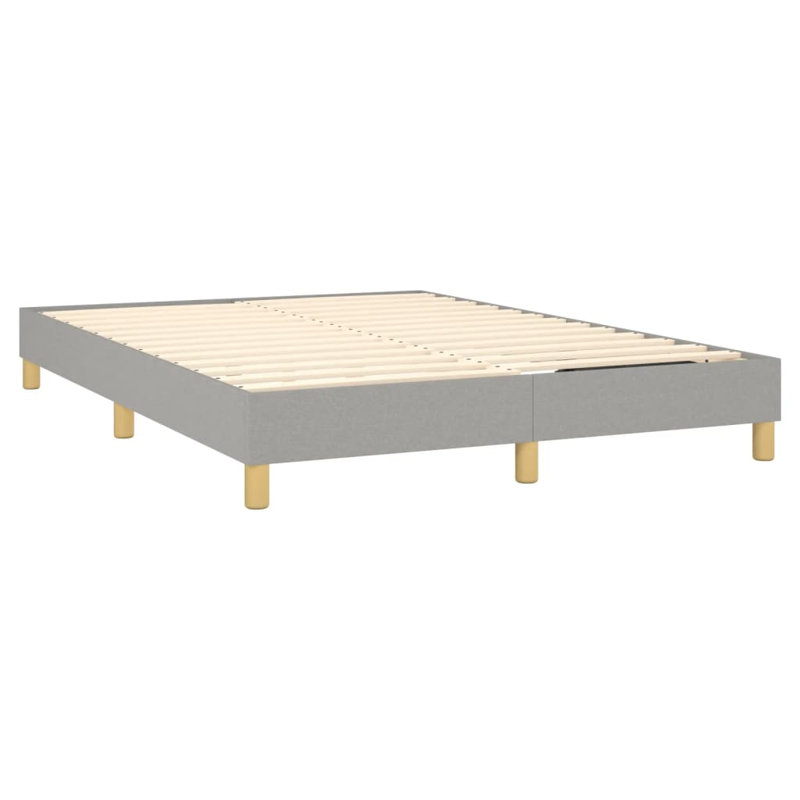 Structure de lit sommier gris clair , Gris clair, Grand