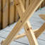 Chaise berçante d'extérieur en bois massif-88773294