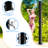 Solar Powered Temperature Controlled Portable ABS, PVC Free Standing Outdoor Shower with Detachable Shower Head and Footwash Spout
