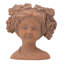 Pot à fleurs Visage Head, brun - pot à fleurs mural Home