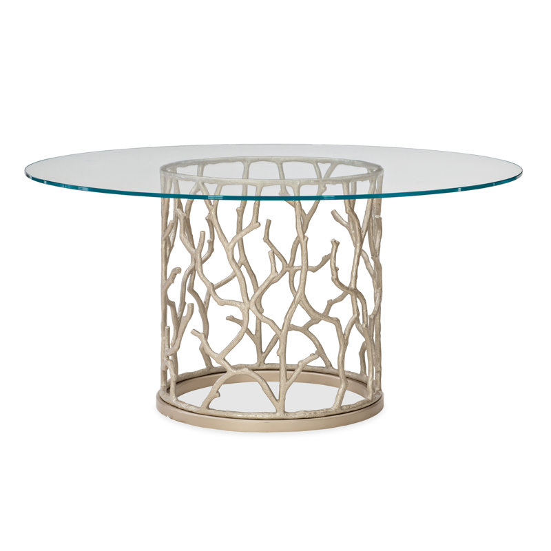 Caracole Classic Round Glass Dining Table, 30" H x 60" L x 60" W