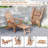 Patio Adirondack Chair All-weather Hips Lounge Chair With Retractable Footrest-994615734