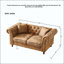 Ensemble de canapés en tissu Chesterfield ‌tech à 3 places et 2 places, canapé à accoudoirs roulés en tissu High-Tech, canapé Mid-Century rembourré, canapé 3 + 2 places pour salon, bureau, appartement, brun-1254148576