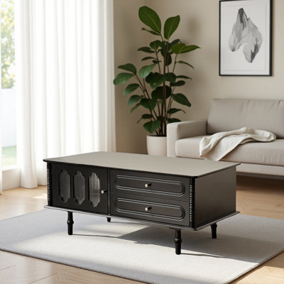French style retro solid wood coffee table