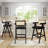 Chic Resin Webbing Back Bar Stool Set, Enhancing Your Bar Ambiance