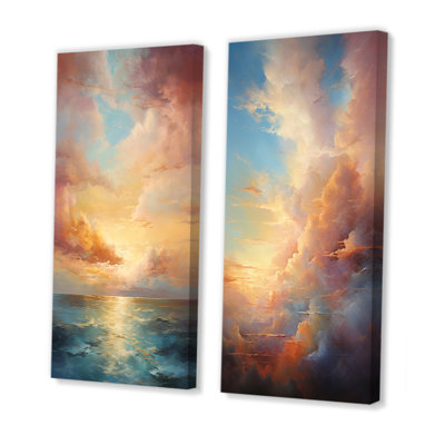 «Ocean Sunset Celestial Symphony», 2 pièces