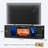  70" TV Stand For Tvs Up To 80" With Electric Fireplace, Modern Fluted Sliding Door Fireplace Cabinet with LED Light For Living Room, Bedroom, Entertainment Center, Black
