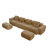 Streamlined Design Modular 4 Seat U Shape Sectional Boneless Sofa With French Edge Piping-1817407441-1817407442