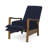 Munro Manual Club Recliner 24.75'' Wide Wood Hand Manual Club Recliner   24.75” W x 35.00” D x 37.75” H -337179113-337179110