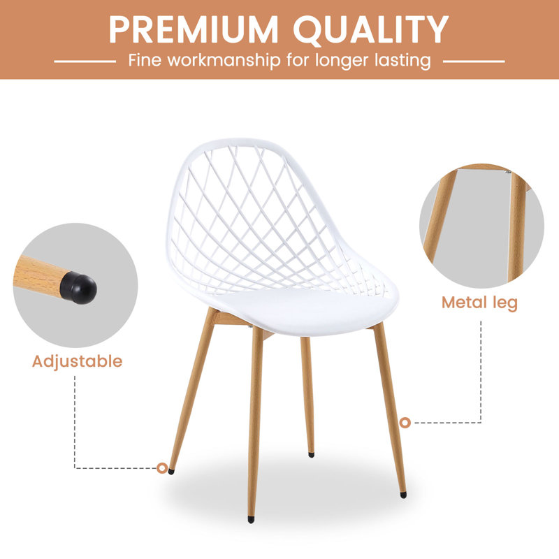 Filsaime Dining Chair, White, White, Natural