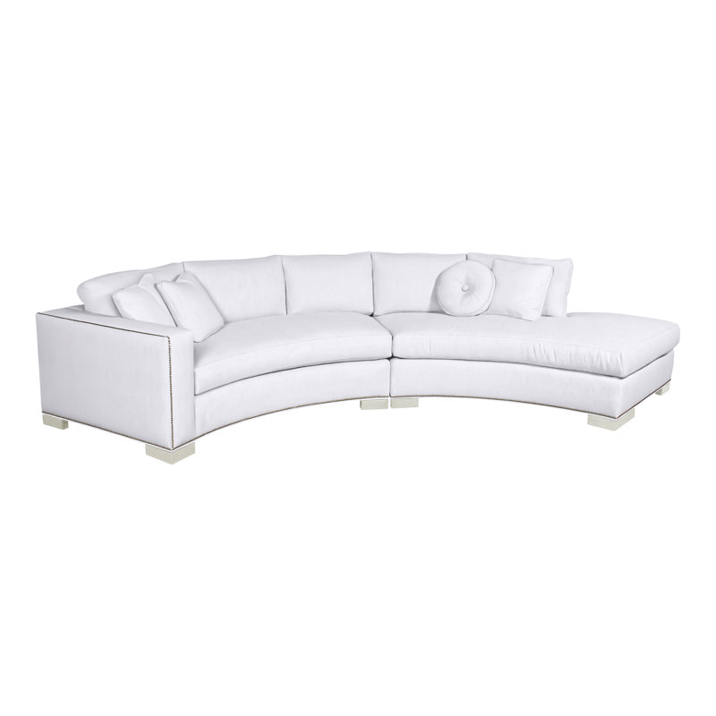 Michael Weiss 2-Piece Curved Sectional, Yes, Nadia Eclipse, Navajo