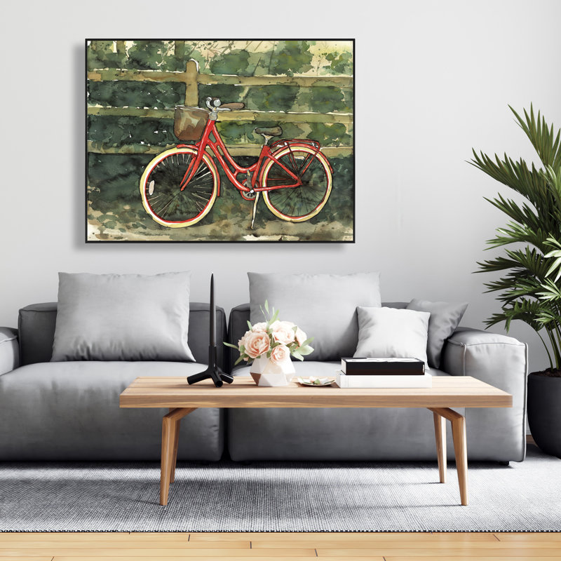 Ride in the Woods by Bicycle - Vélo, toile, décoration intérieure