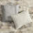 King Size Comforter In Gray With Abstract Print And Solid Reverse Glamorous 2 Matching Shams Decorative Pillows