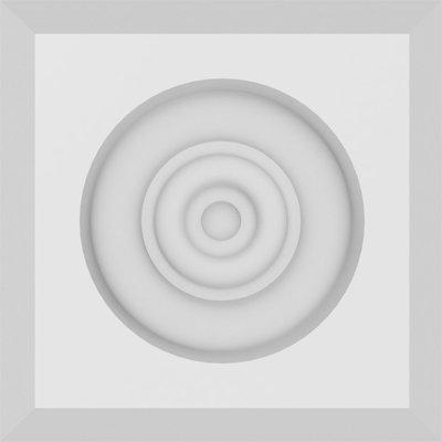 Standard Sedgwick Bullseye Rosette with Beveled Edge