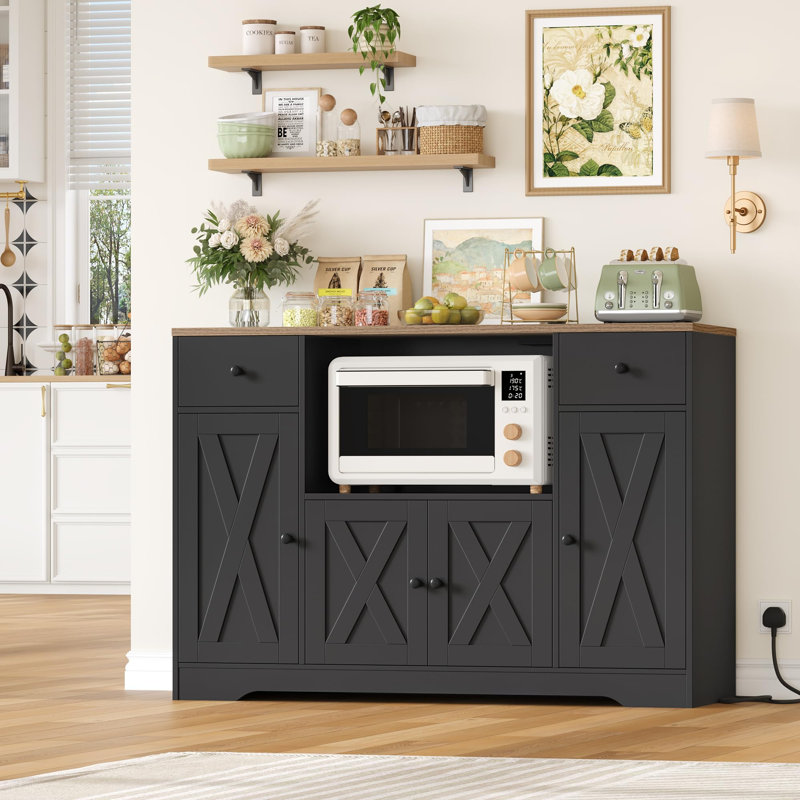 120cm Sideboard, Black