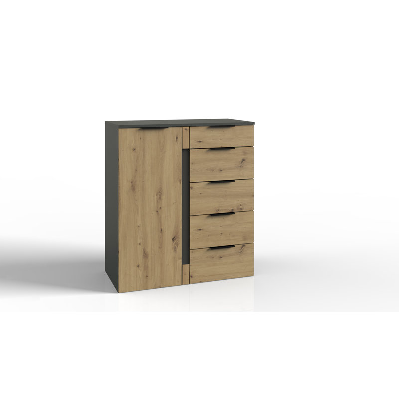 Dion 81cm W 5 - Drawer Chest of Drawers