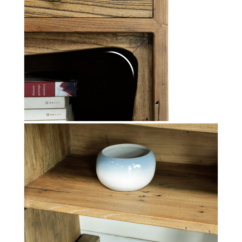 58.27" Brown Rectangular Solid Wood Console Table